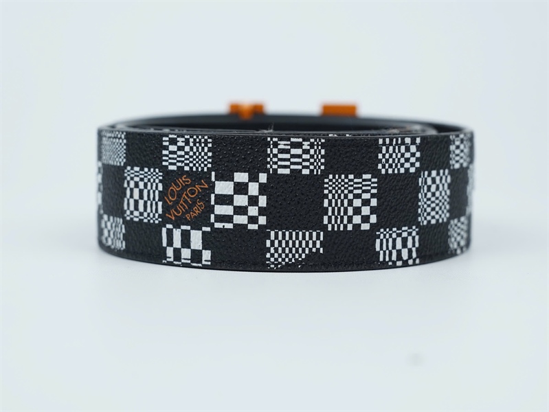 Thắt lưng LV ô vuông trắng đen sz4x106 (PN) KG+