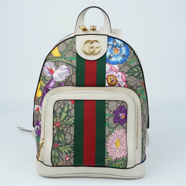 Balo GG xám in hoa (547965-493075) sz22-13-29 (PN) KG+