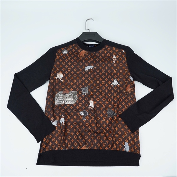 Áo thun LV nâu hoa cam (PN) KG+