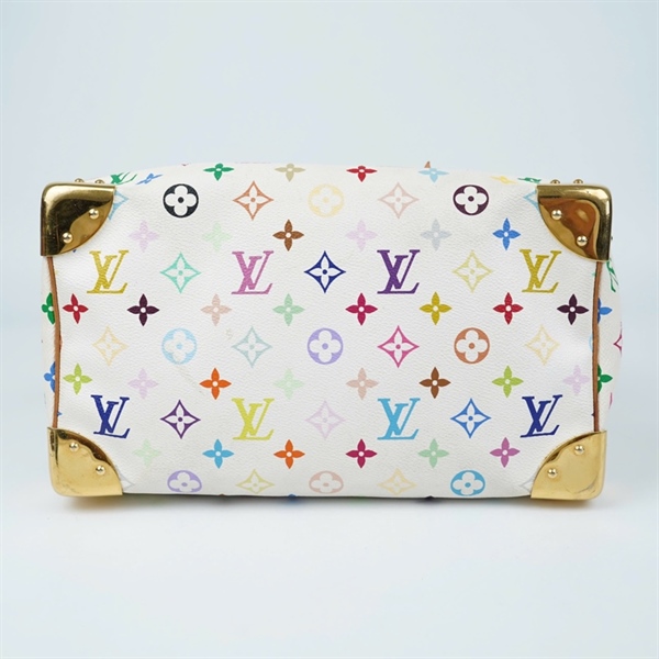 Túi LV Speedy trắng họa tiết Multicolor sz31 +