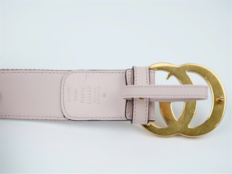 Thắt lưng GG nâu chữ hồng sz4x95 (PN) KG+