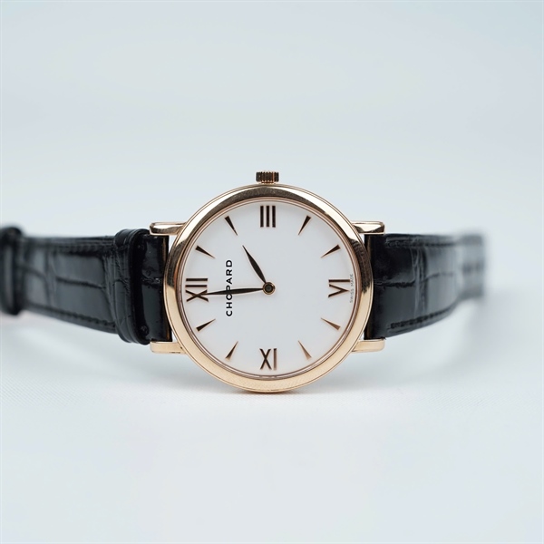 Đồng hồ Chopard mặt tròn dây đen (649882) sz37.4 (HC) KG+