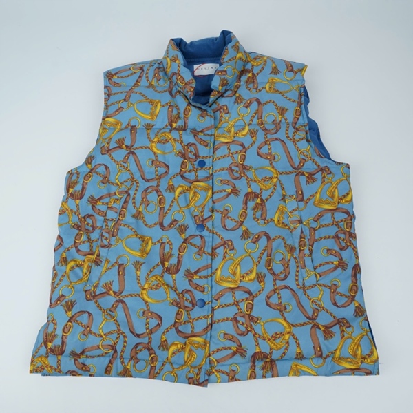 Áo khoác Celine xanh họa tiết ko tay (PN) KG+