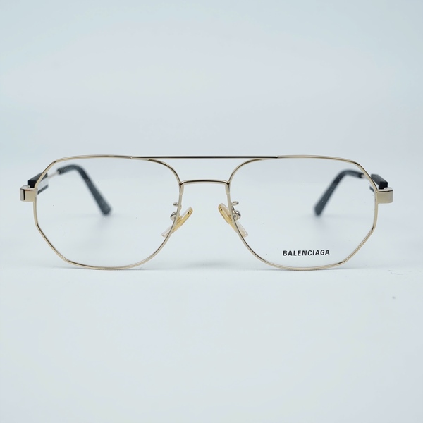Kính Balenciaga viền vàng 2 cầu BB0117O 003 (57-18-145) (PN) KG+