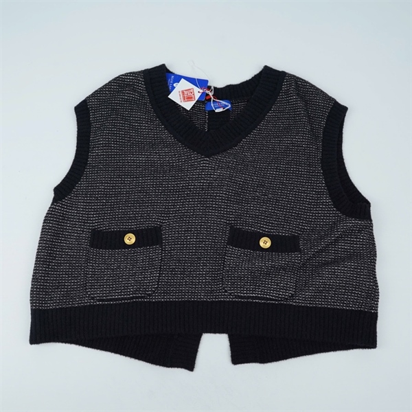 Áo thun Blue Label đen ko tay (PN) KG+