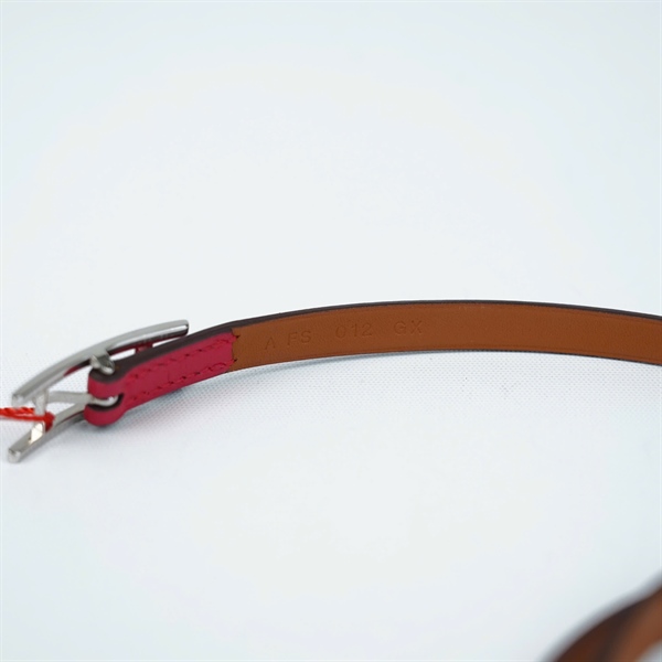 Thắt lưng Hermes hồng đậm sz0.8x70 +