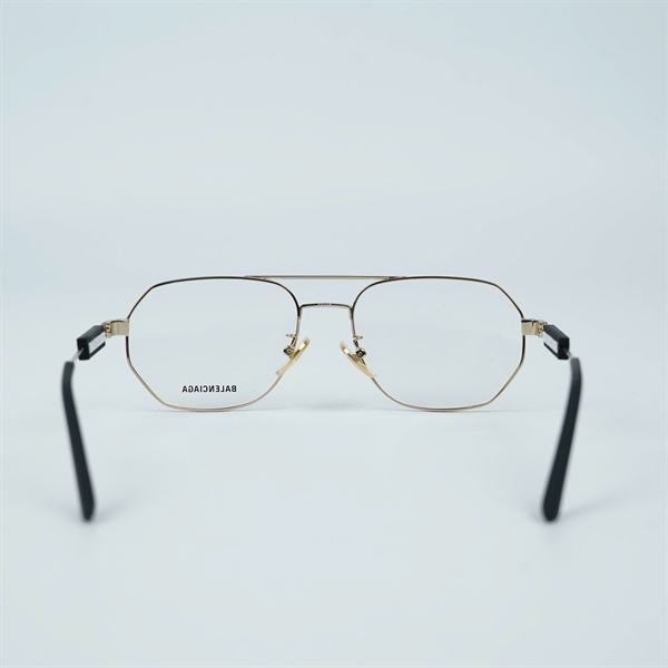 Kính Balenciaga viền vàng 2 cầu BB0117O 003 (57-18-145) (PN) KG+