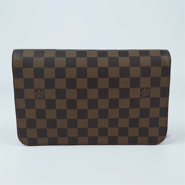 Túi LV Clutch ô vuông nâu (SN1099) sz25 ((LT) KG+