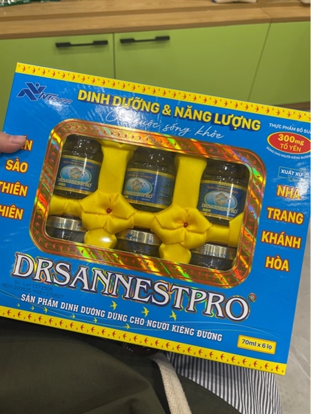 Yến DRSANNESTPRO extra không đường hộp quà xanh new