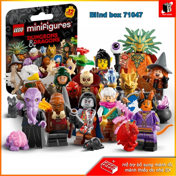 [CHÍNH HÃNG] Đồ chơi lắp ráp hộp ngẫu nhiên nhân vật Minifigures Seri 27 Dungeons & Dragons 71047 Tháo Lắp Xếp Hình