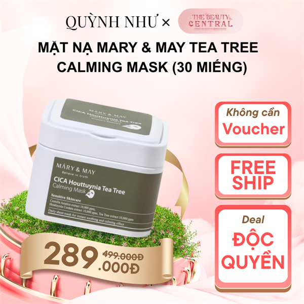 Mặt nạ Mary & May Tea Tree Calming Mask (30 Miếng)