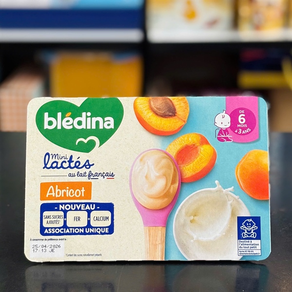 Sữa chua nguội Bledina vị mơ mẫu mới 2025 6M+