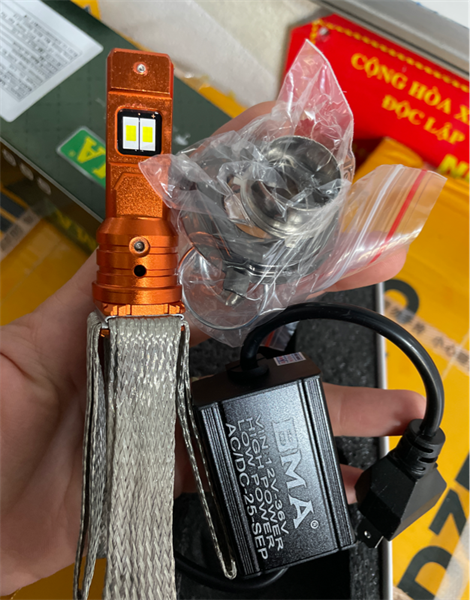 Bóng Led F22 - H4 tản nhiệt - trắng - BMA