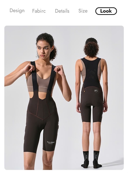 Quần Yếm Đạp Xe Nuova Luna Bib Pants Dark Chocolate WOMEN chính hãng Valore Monton đường dài 200km chất liệu nhập khẩu Itali