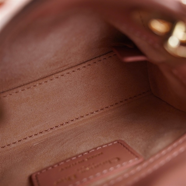 Túi Dior Lady mini hồng (10-MA-1222) sz12 (L-N) KG+