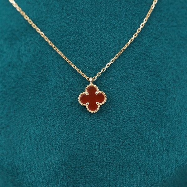 Dây chuyền Van Cleef Sweet hoa đỏ (JE319132) (L-N) KG+