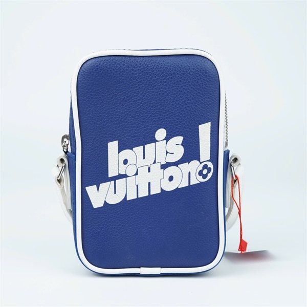 Túi LV đeo chéo xanh chữ trắng sz11 (L-N) KG+
