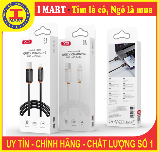Cáp Sạc Nhanh C To L dài 1M (27W) XO Q302A