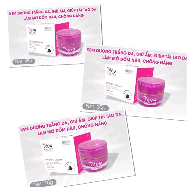 Kem Neo Karava dưỡng trắng da, giữ ẩm, giúp tái tạo da, mờ đốm nâu, chống nắng