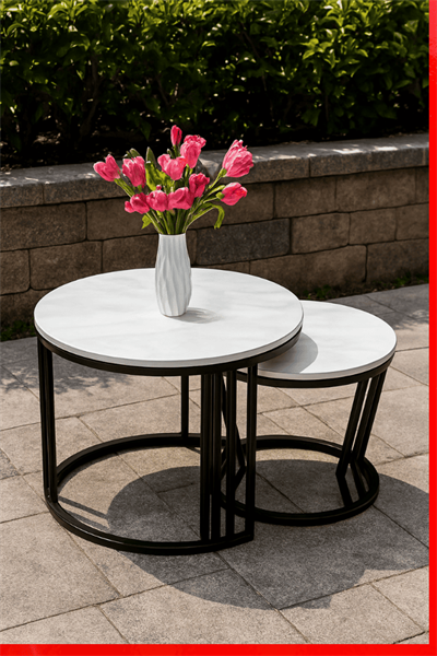 Bàn Trà Đôi Tròn Toàn Tâm M15