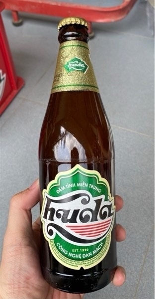 Bia Huda đỏ chai 450ml