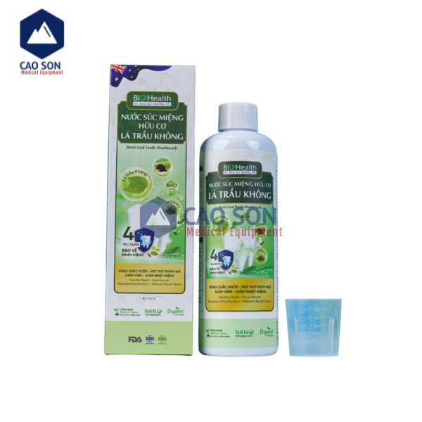 Nước súc miệng hữu cơ lá trầu không Biohealth