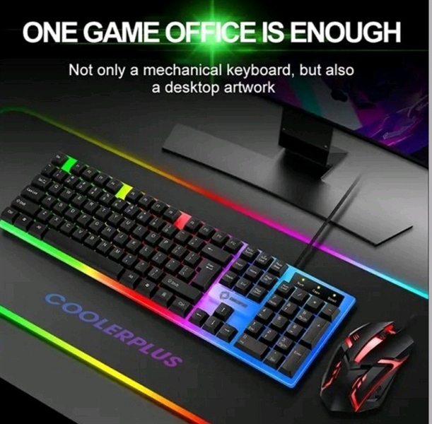 Combo Phím Chuột Coolerplus L30, Đen