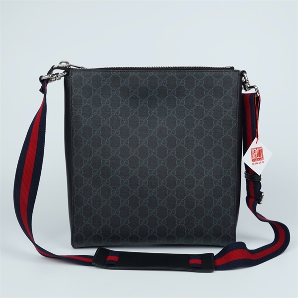 Túi GG đeo chéo đen (474137-520981) sz27 (TL) KG+