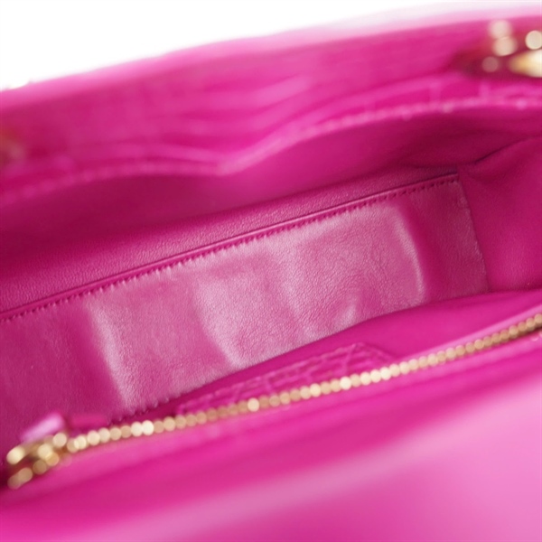 Túi Dior Lady hồng da cá sấu (02-MA-0148) szmini (TL) KG+