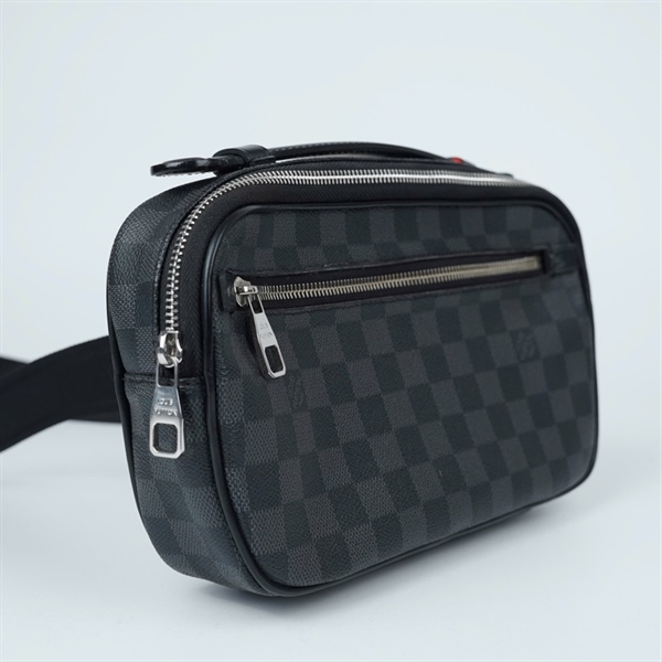 Túi LV Bumbag ô vuông đen sz24 (TL) KG+