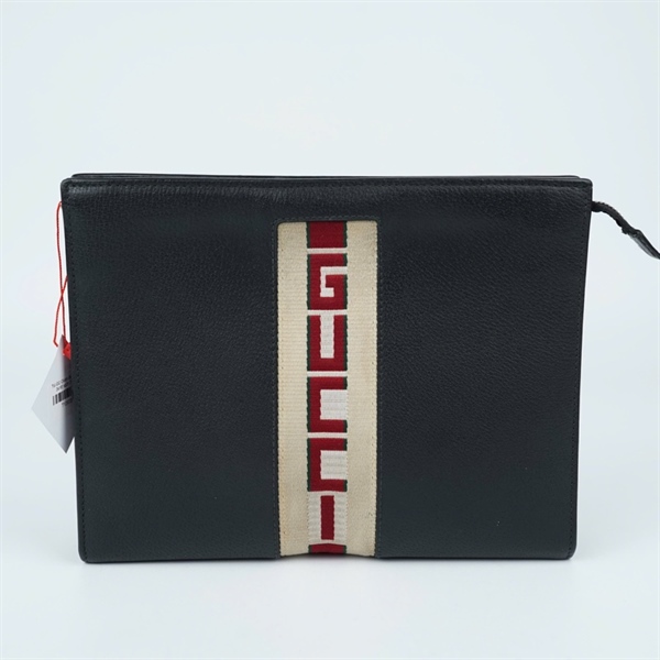 Túi GG Clutch đen (475316-0416) sz25 (TL) KG+