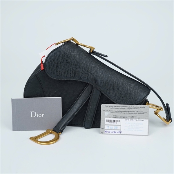 Túi Dior Saddle đen (09-MA-0211) sz12-17 (TL) KG+