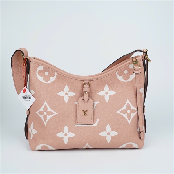Túi LV Carryall hồng hoa trắng kem ví sz27 (TL) KG+