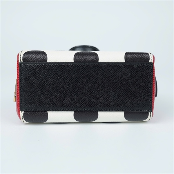 Túi D&G trắng chấm bi đen sz15 (TL) KG+