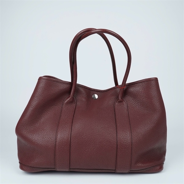 Túi Hermes Garden Party nâu đỏ sz35 (TL) KG+