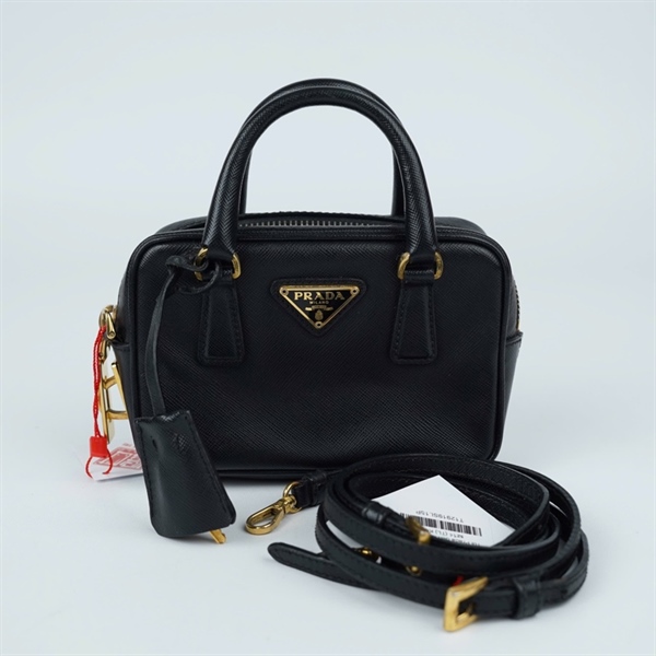 Túi Prada đen kèm 2 chìa sz14 (TL) KG+