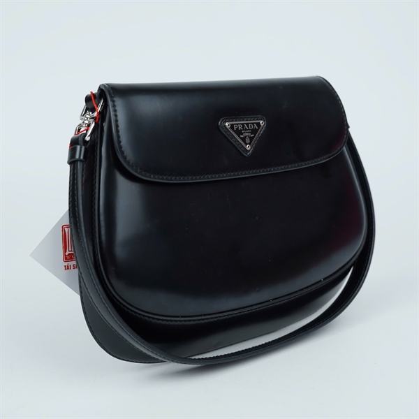 Túi Prada kẹp nách đen sz22 (TL) KG+