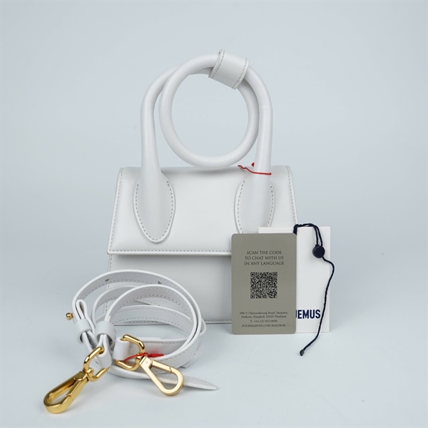 Túi Jacquemus trắng sz18 (TL) KG+