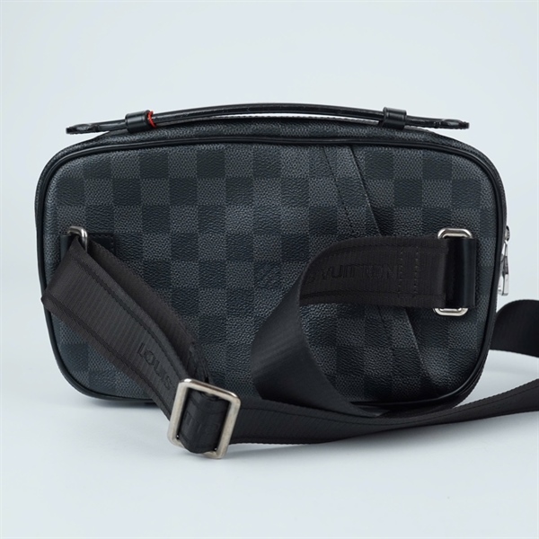 Túi LV Bumbag ô vuông đen sz24 (TL) KG+