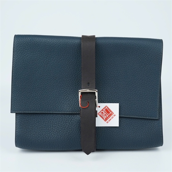 Túi Hermes Clutch xanh sz28 (TL) KG+