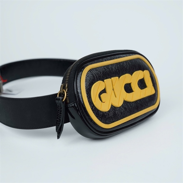 Túi GG Bumbag chữ vàng (529423-562600) sz16 (TL) KG+