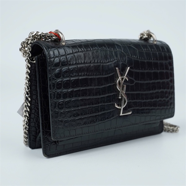 Túi YSL đen dập vân sz17 (TL) KG+