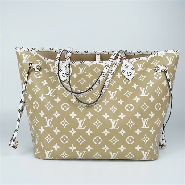 Túi LV Neverfull xanh-nude kèm ví sz32-44 (TL) KG+