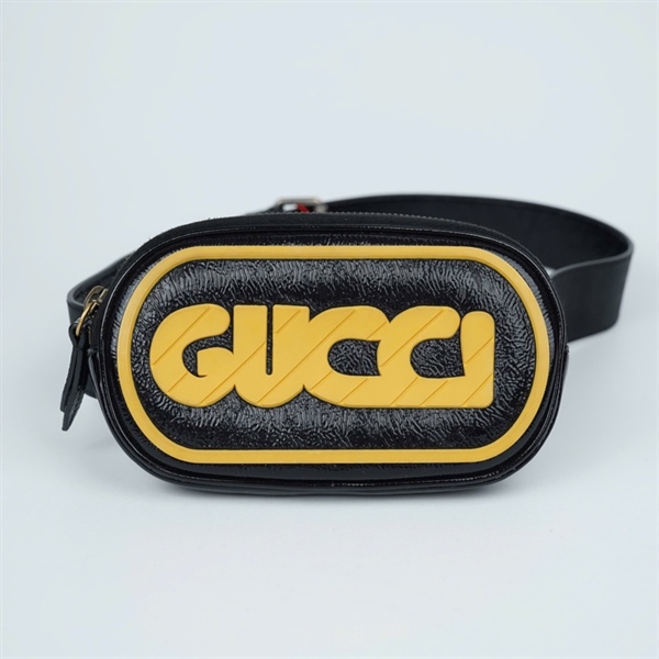 Túi GG Bumbag chữ vàng (529423-562600) sz16 (TL) KG+