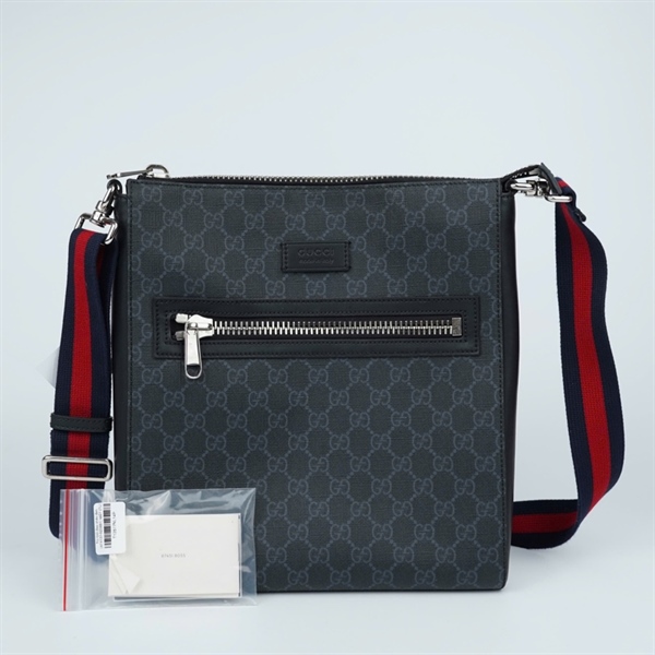 Túi GG đeo chéo đen (474137-520981) sz27 (TL) KG+