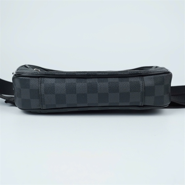 Túi LV Bumbag ô vuông đen sz24 (TL) KG+