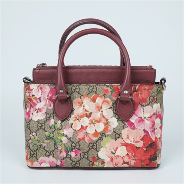 Túi GG xám in hoa (453177-204991) sz23 (TL) KG+