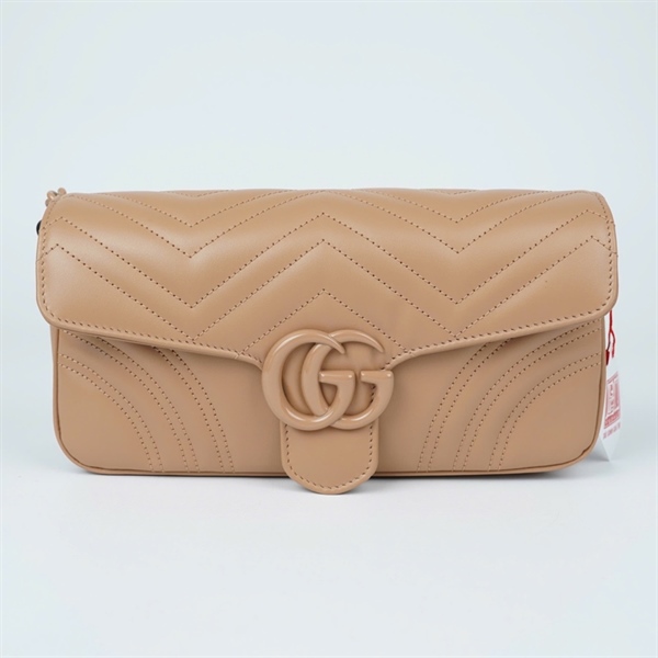 Túi GG Marmont nâu (734814-525040) sz26 (HT)+