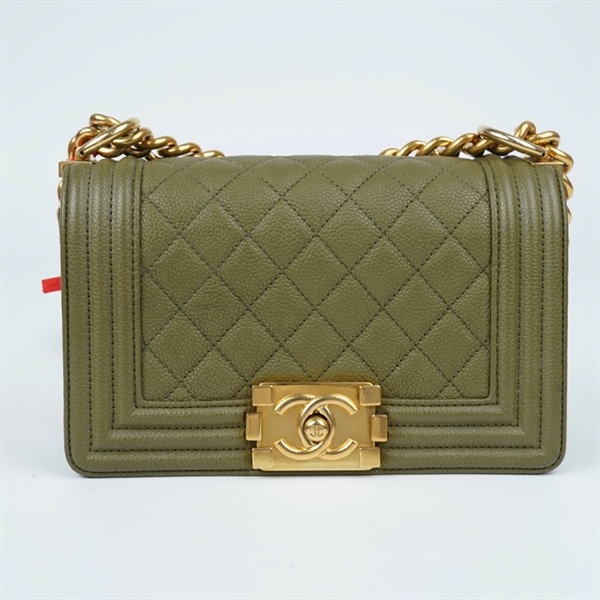 Túi Chanel Boy xanh bơ (25372352) sz20 (TL) KG+