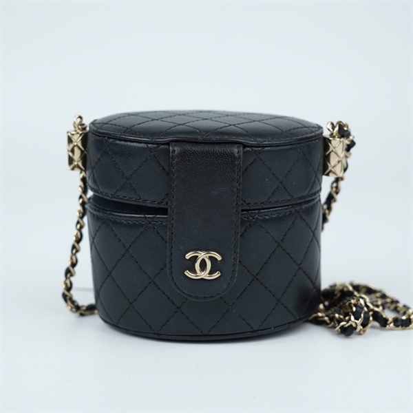 Túi Chanel Vanity đen (31571306) sz10 (TL) KG+